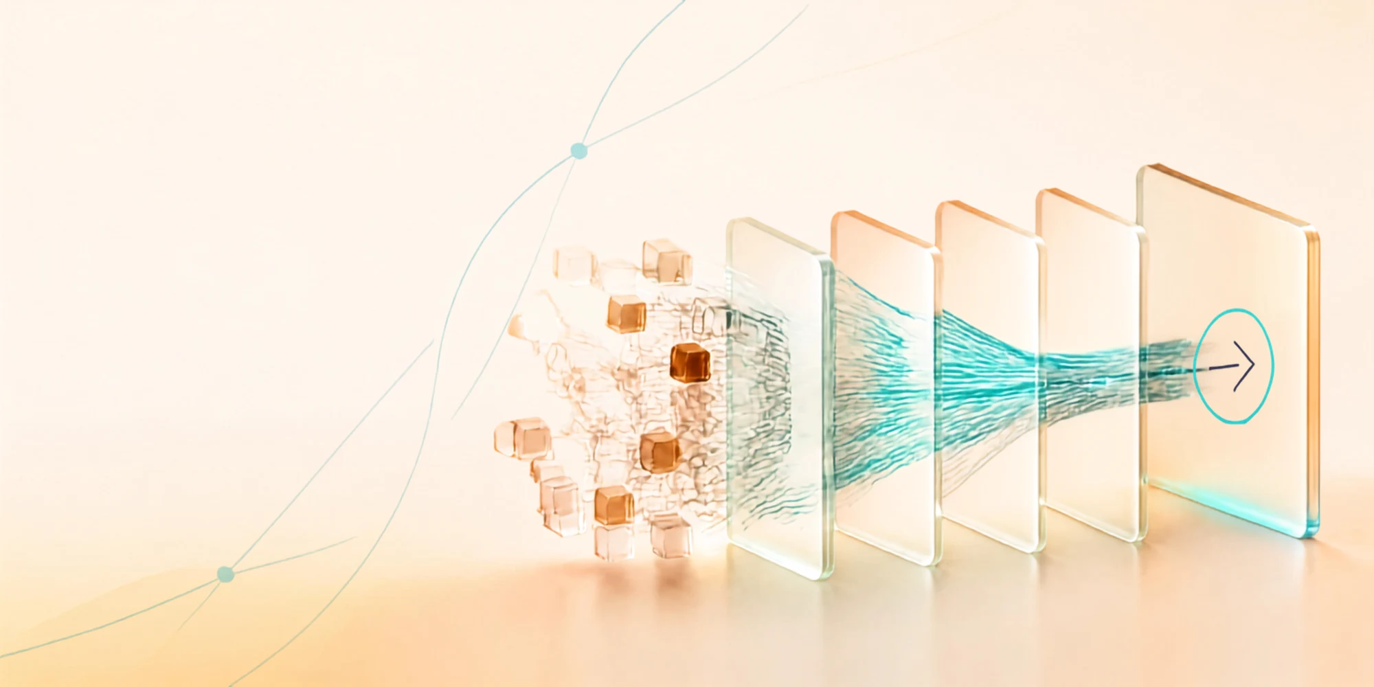 Illustration: one connected system for a growing firm, in the Fidelis Labs palette