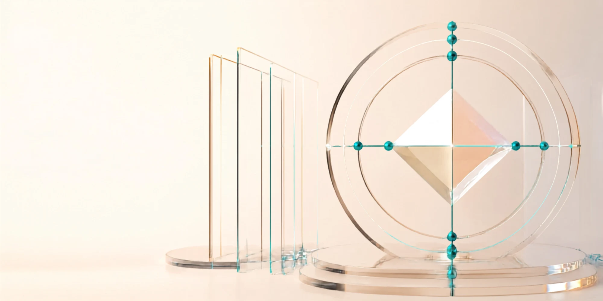 Illustration: concentric rings, one accountable point at the centre